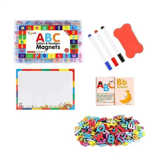 Alphabet et Nombres Magnétiques Multicolores